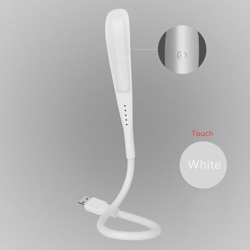 White-Touch Новейший 14 светодиодный S светодиодные фонарики мини-лампа с USB книжная лампа для кемпинга лампа USB светодиодный ночник для ПК и ноутбуки для ноутбука для чтения Горячий - Испускаемый цвет: White-Touch