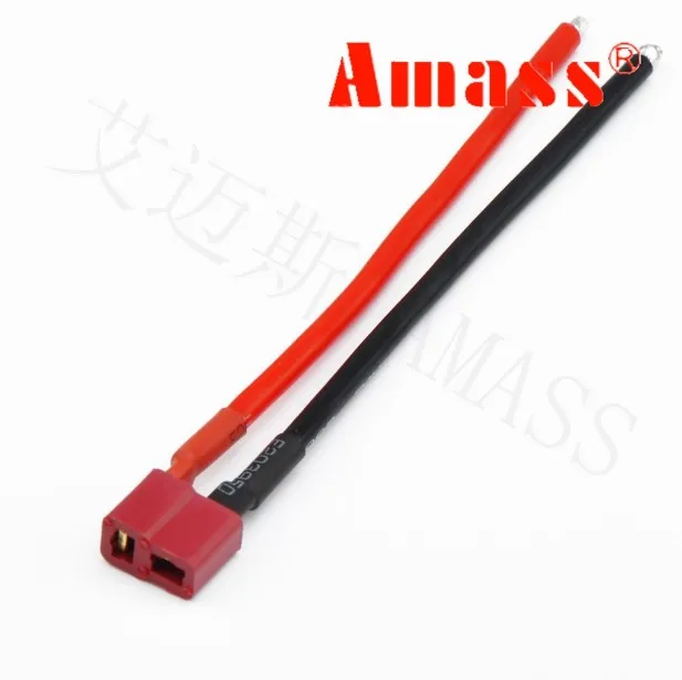 

10pcs/lot T-Plug Wire Harness Female & Male T Plug Parallel Battery Pack Connector Cable
