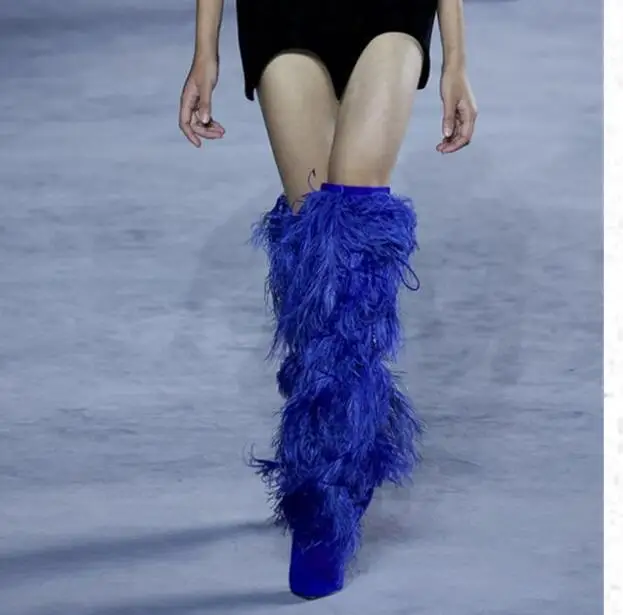 

Эмма KING зимние модные сапоги выше колена на высоких каблуках; Женские ботильоны «Tassels»; Обувь с бахромой; Черный, белый цвет синий; Большие ра...