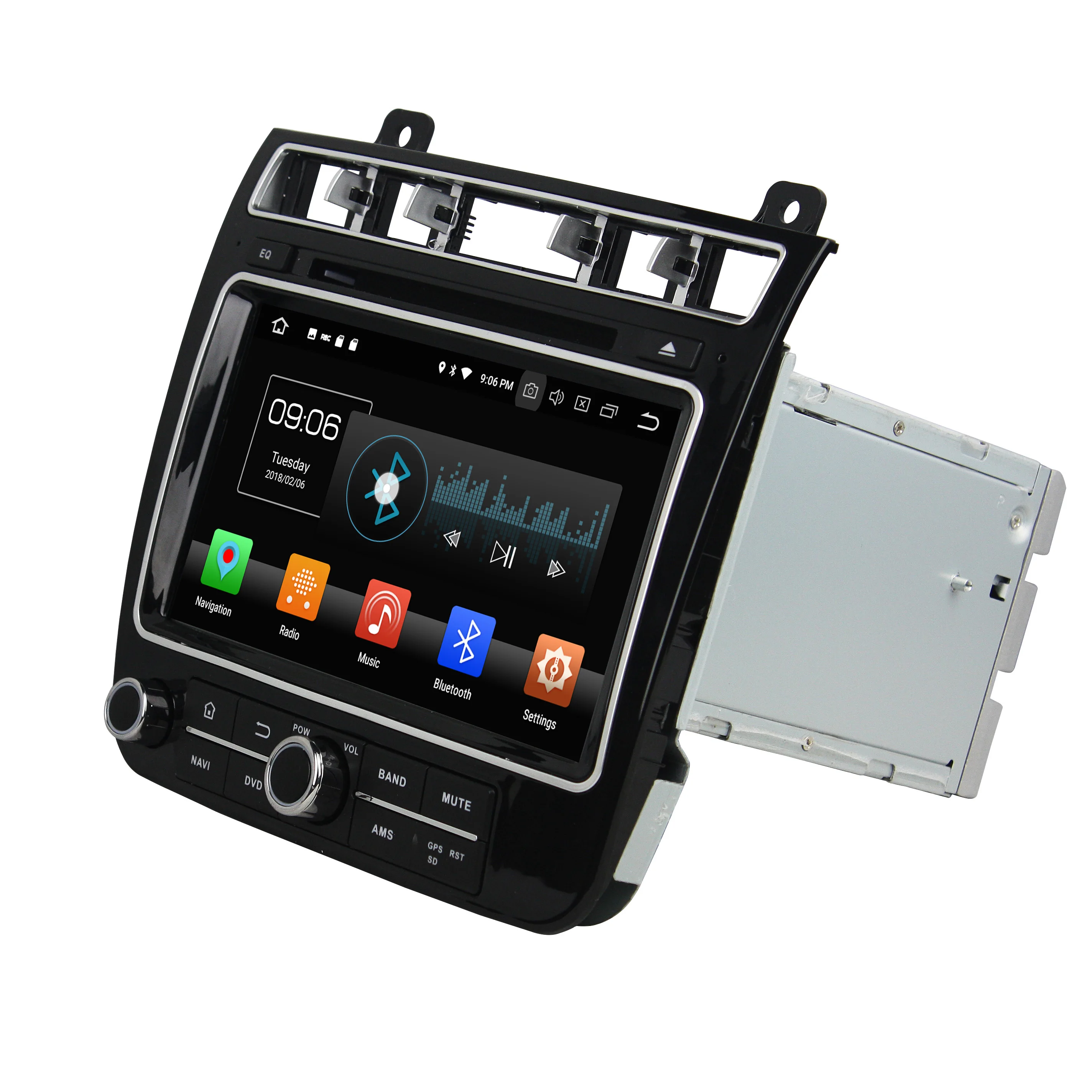 Navirider Android 10 автомобильный Радио плеер для T-OUAREG 2015 2016 Автомобильный gps головное