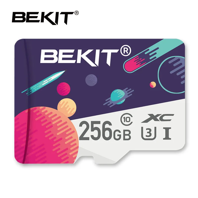 SU-256GB-LUO Bekit micro sd карта 128 ГБ 256 ГБ 32 ГБ 64 ГБ 16 ГБ 8 ГБ карта памяти micro sd карта SDXC SDHC класс 10 флэш-накопитель для камеры смартфона - Емкость: SU-256GB-LUO