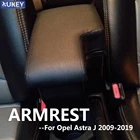 Автомобильный Стайлинг, черная центральная консоль для Opel Astra J 2009-2019, Hyundai Accent, новый подлокотник 2013