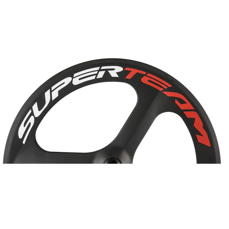 Трехспицевое переднее и заднее углеродное колесо 700C для дорожного/велосипедного