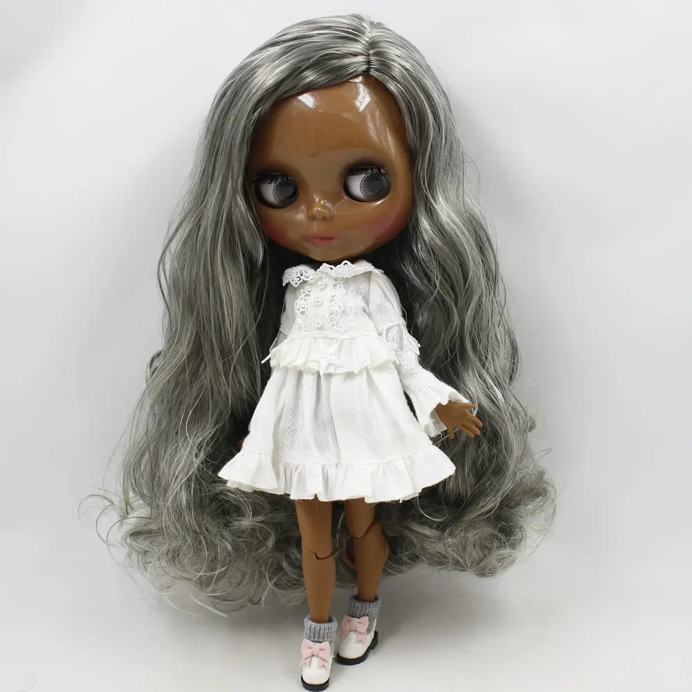 Кукла Blyth ICY DBS No.280BL2889016 серебристая смешанная с серыми волосами шарнирная супер