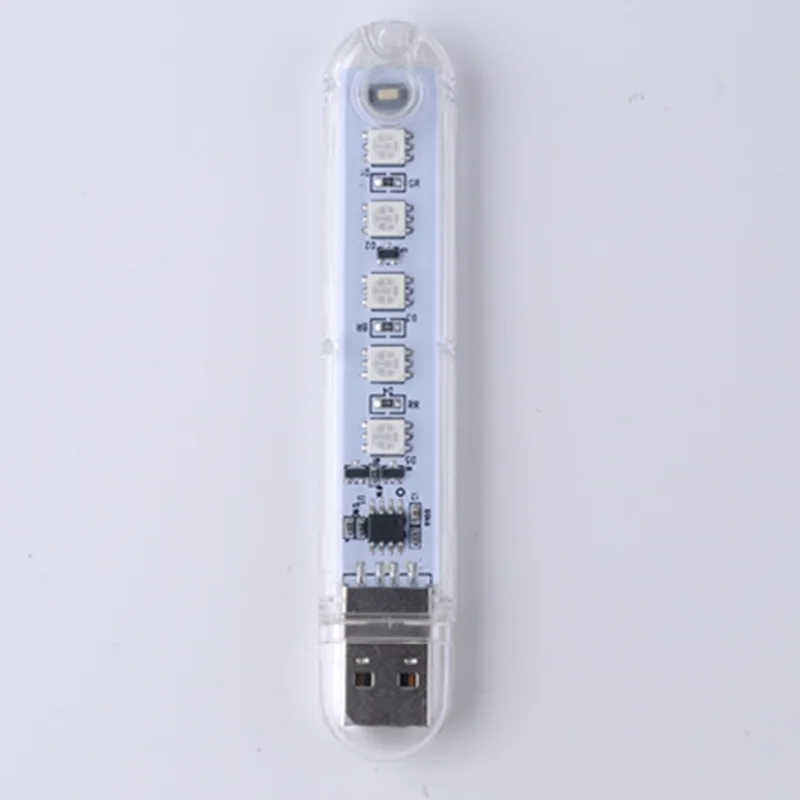 YIYANG, Новое поступление, 5smd RGB, многоцветный USB светодиодный ночник, лампы, креативные лампы для книг, ПК, компьютера, ноутбука, детские лампы для чтения