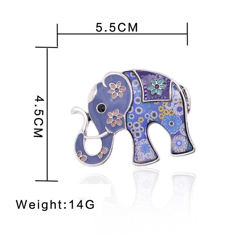 Elephant Brooch Trendy Chic Charming Cute Exquisite Animal Enamel Brooches Pins Decoration Clothing Jewelry Fashion 2017 | Украшения и
