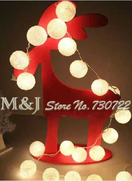 35 шариков/набор Классический белый Хлопковый шар для свадьбы/праздника люстры