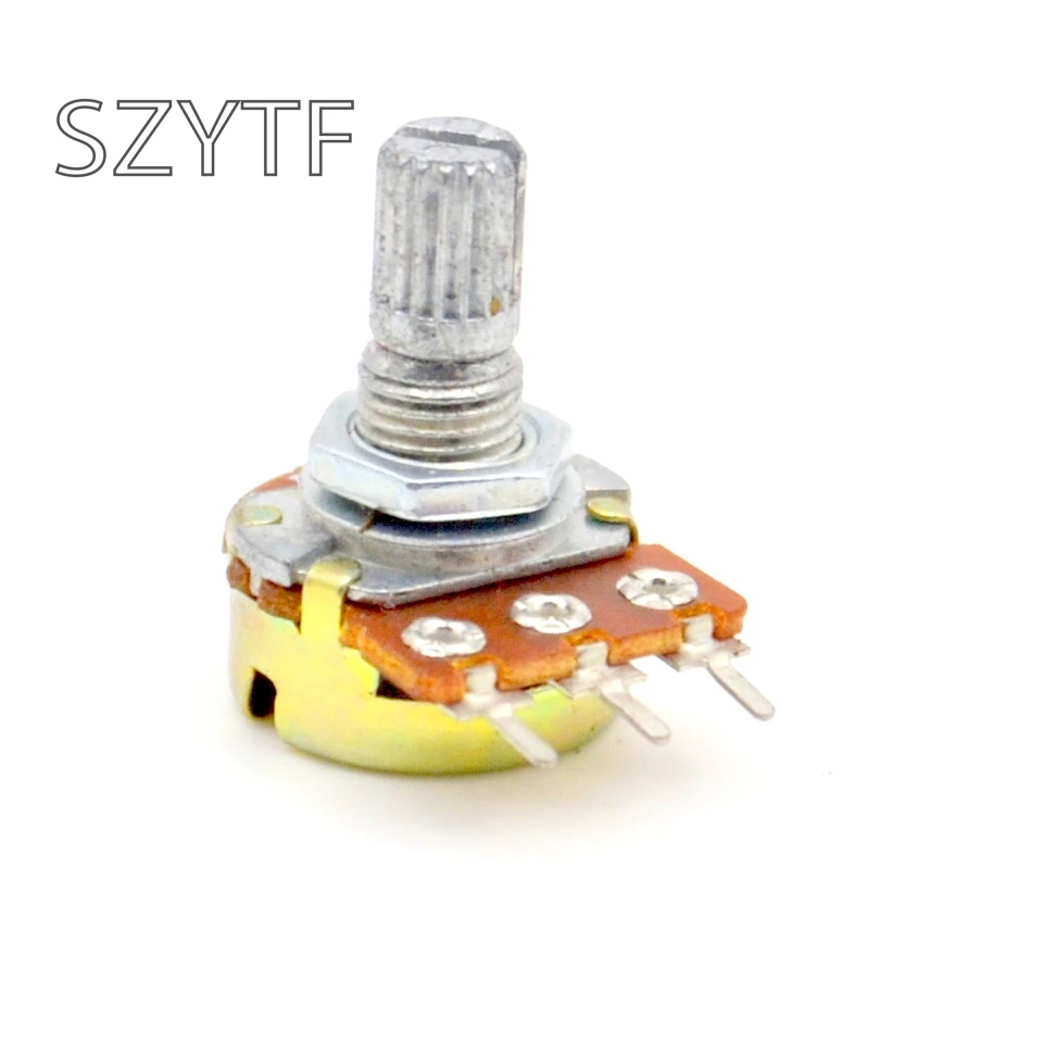10 шт./лот WH148 одношарнирный усилитель потенциометра B5K L: 15 мм + винты|potentiometer b5k|b5k