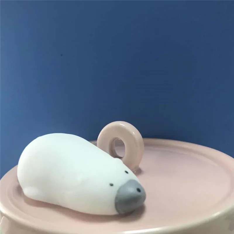 Мини Изменение цвета милый кот Антистресс мяч сжимает Mochi поднимающийся Abreact мягкий липкий снятие стресса забавная Подарочная игрушка