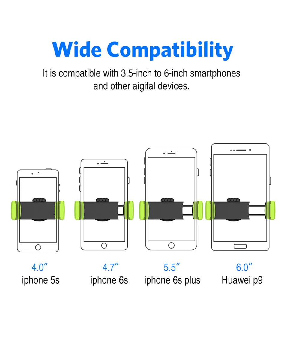 USLION Car Phone Holder for iPhone 8 X 7 6 360 Degree Mobile Phone Holder Air Vent Mount Holder for Samsung Xiaomi Huawei Holder