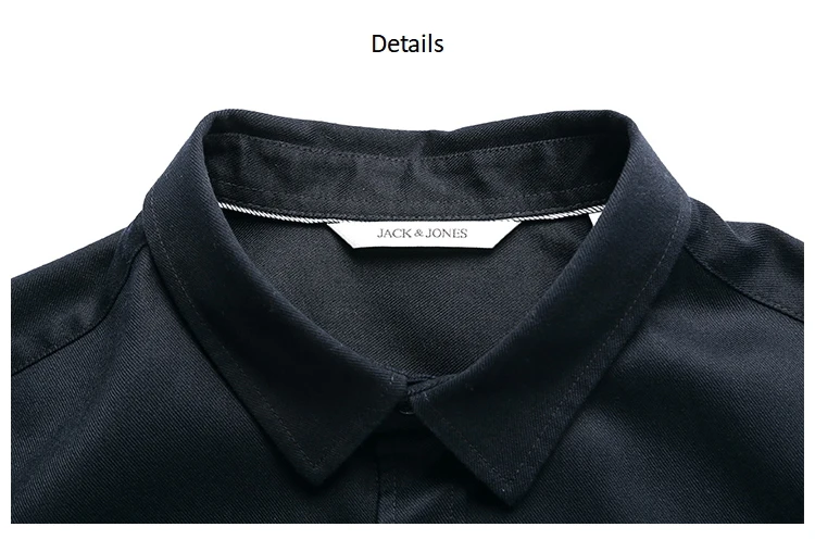 JackJones мужская хлопковая деловая Повседневная рубашка мужская одежда 218305558