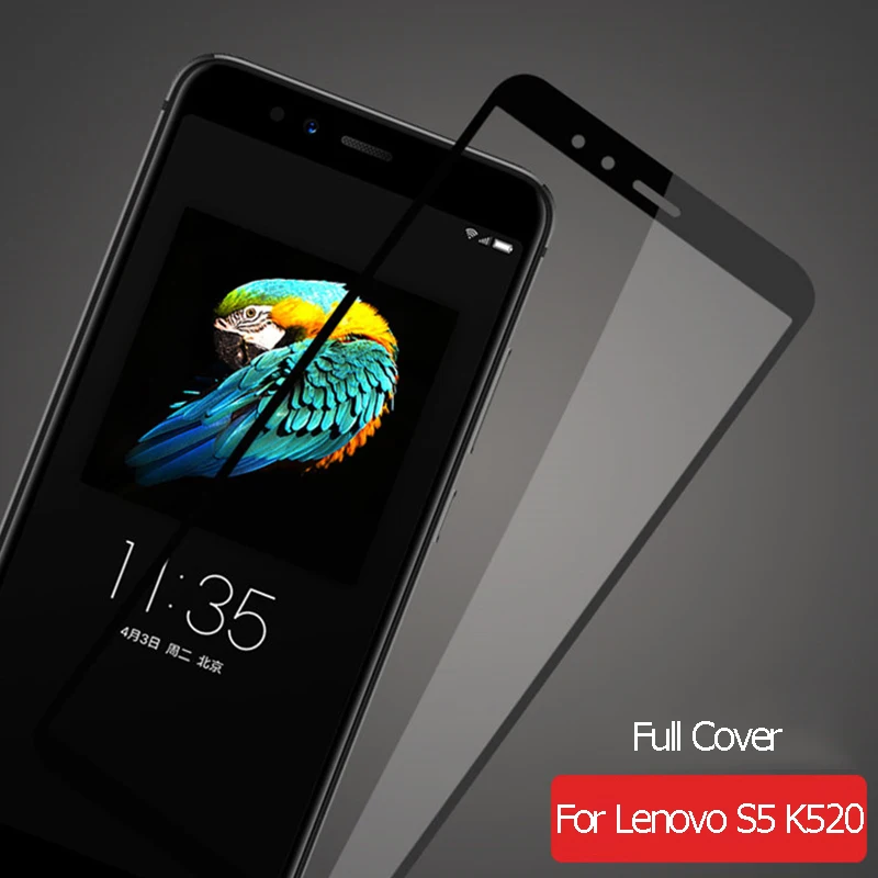 Полноразмерная пленка из закаленного стекла для lenovo S5 K520 5,7", цветная Защитная пленка для экрана для lenovo S5, стеклянная пленка с инструментами для очистки