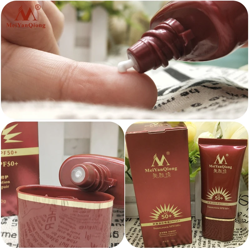 MeiYanQiong ремонт крем для загара кожу солнцезащитный SPF50 + Отбеливание Увлажняющий
