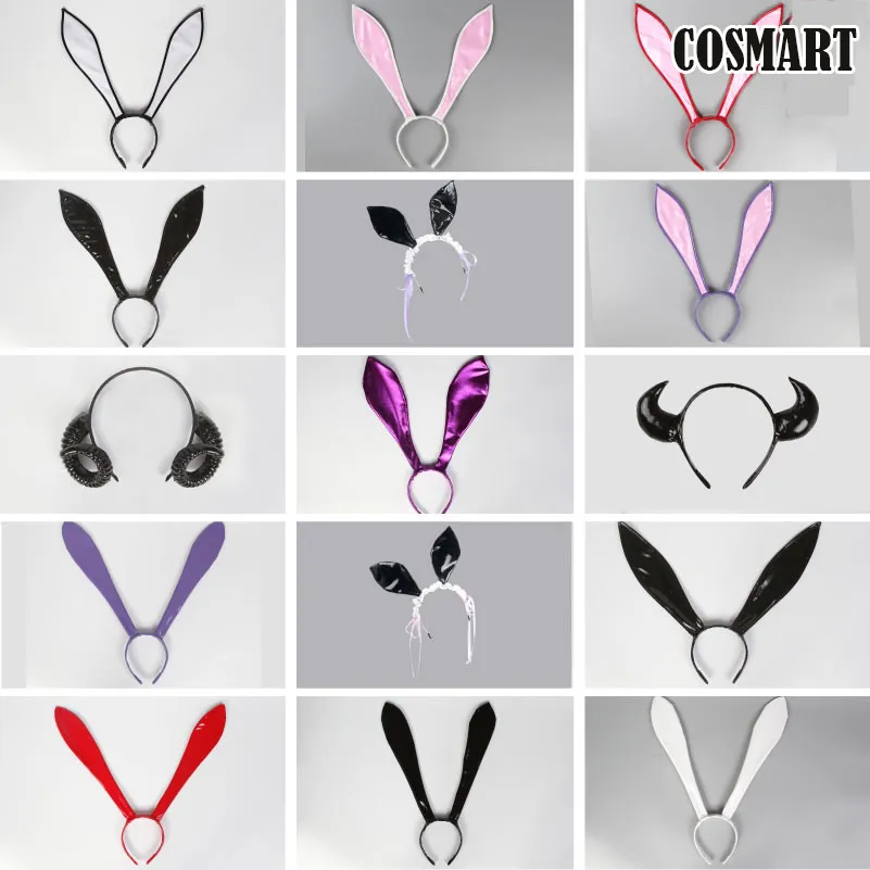 

Rabbit Ears Little Devil Horns Headwear Hair Accessories Many Kinds of Cosplay Prop Halloween For Girls Women New