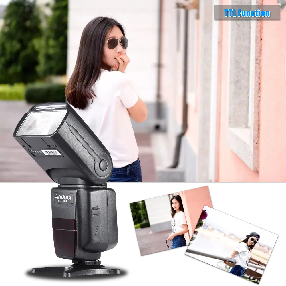 Вспышка Andoer для камеры Speedlite i TTL HSS 1/8000 Wireless Master Slave GN58 вспышки Nikon D5200 D7200 D7100 D7000
