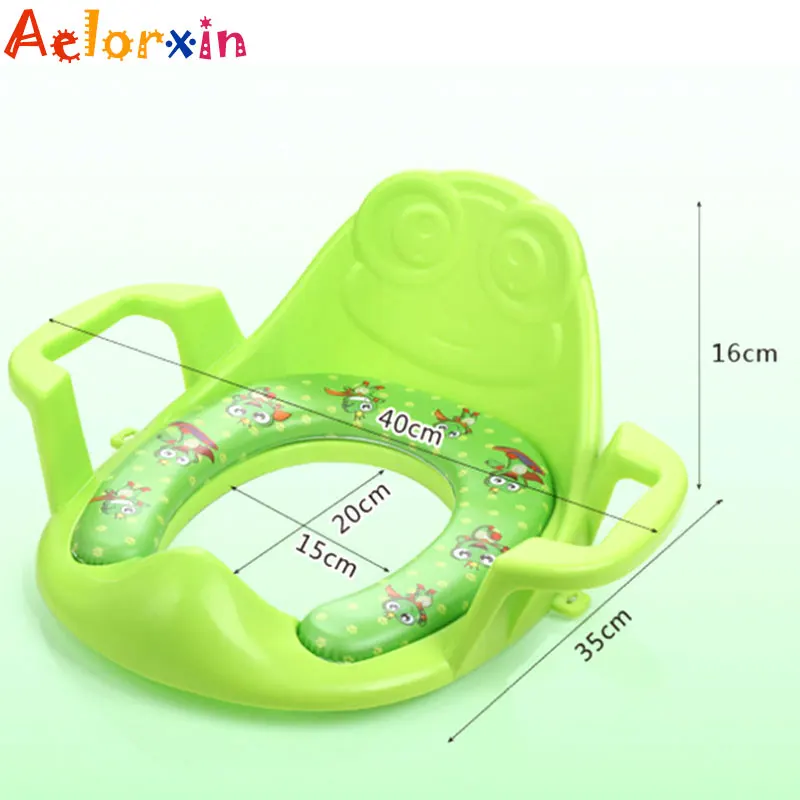 

Cartoon Cute Frog Portable Baby Potty Toilet Bowl Training Pan Toilet Seat Children's Pot Bedpan Comfortable Backrest Pot