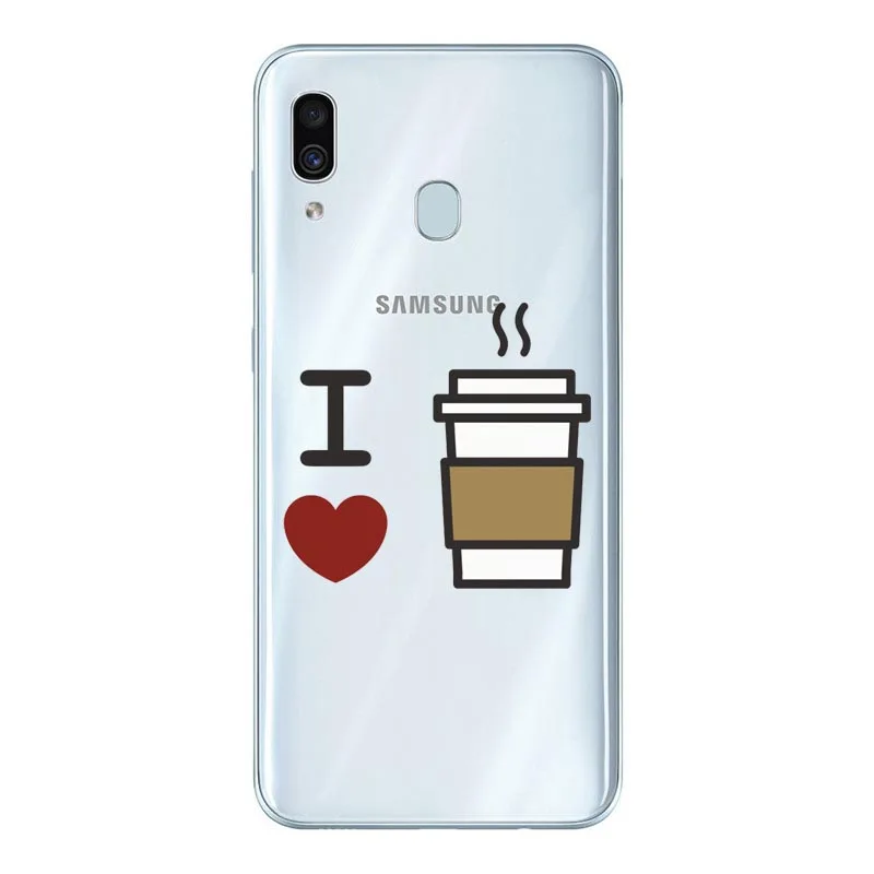 Для Samsung A30 чехол Животные Мягкий ТПУ Прозрачный бампер для Galaxy A10 силиконовый