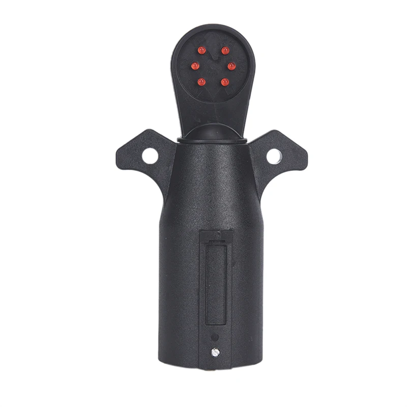 

7Pin 12V RV Trailer Boat Socket Circuit Light Plug Tester Socket LED Adapter