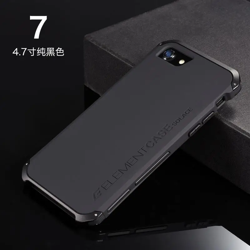 Роскошный чехол для телефона с элементами для iPhone 7/iPhone 7 Plus, дизайнерский чехол из алюминия и поликарбоната, чехол для iPhone 7/7 Plus - Цвет: 1