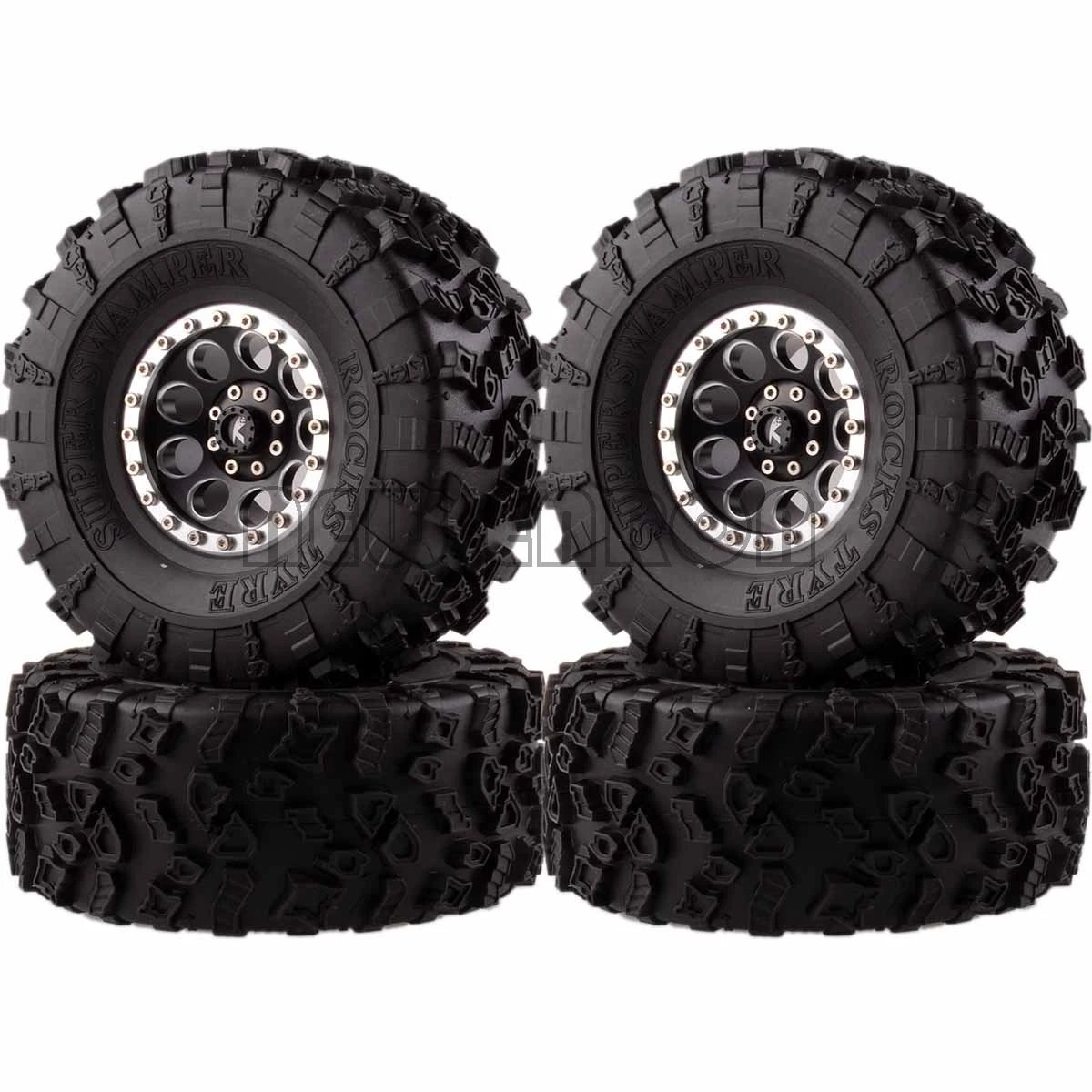 Новые ENRON 4P алюминиевые 2," Beadlock колеса и 132 мм шины для RC 1/10 модели Axial Yeti/Wraith RC Гусеничный