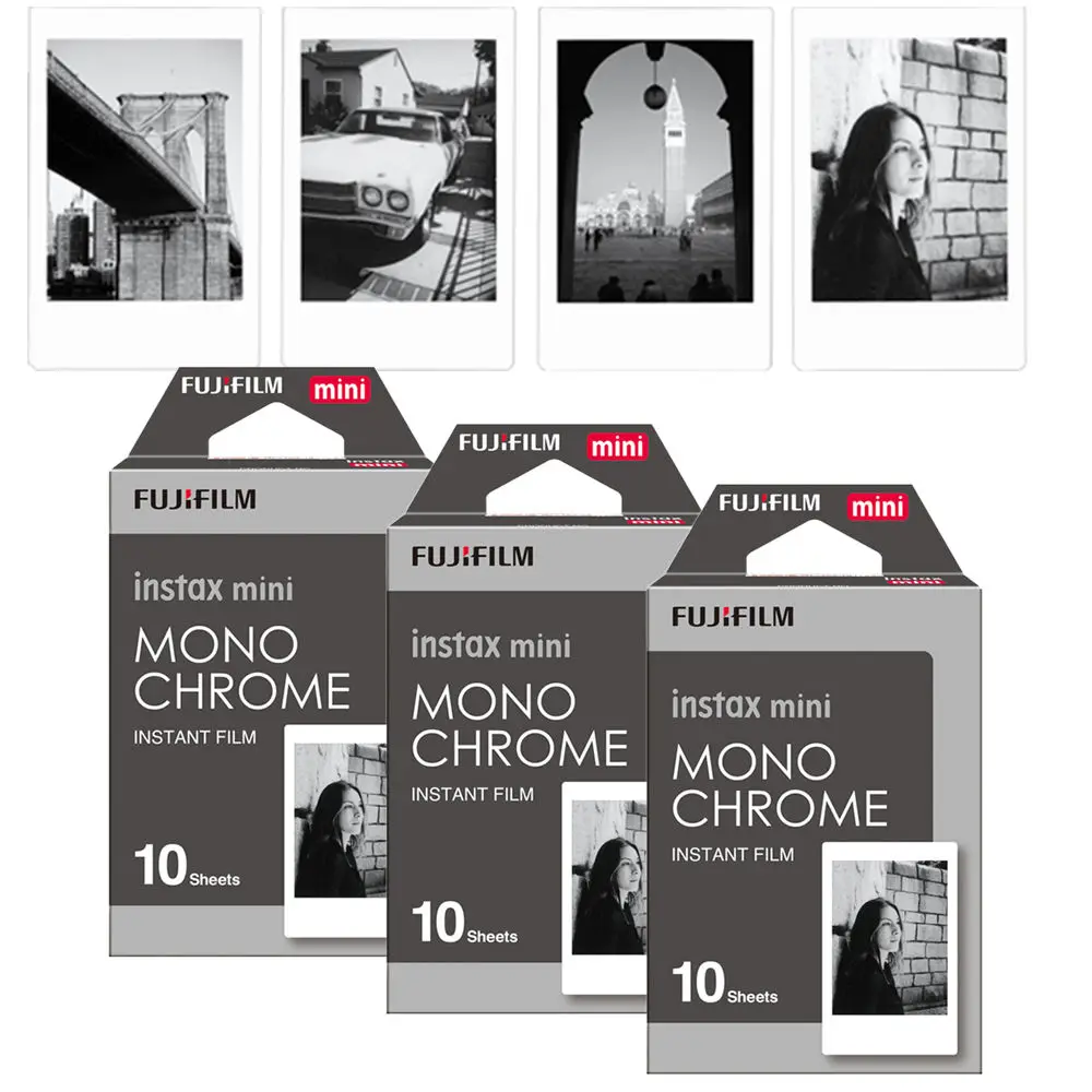 Новинка Fujifilm Instax Mini 8 пленка монохромная 30 шт. для 300 7s 7 50s 50i 90 25 dw Share SP-1 Polaroid