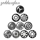 Красивая, стильная, модная черная обувь с цветами от 10 шт 12 мм18 мм20 мм25 мм кабошоны круглые фото стекло кабошон демо с плоской задней частью, украшения своими руками, ZB0488