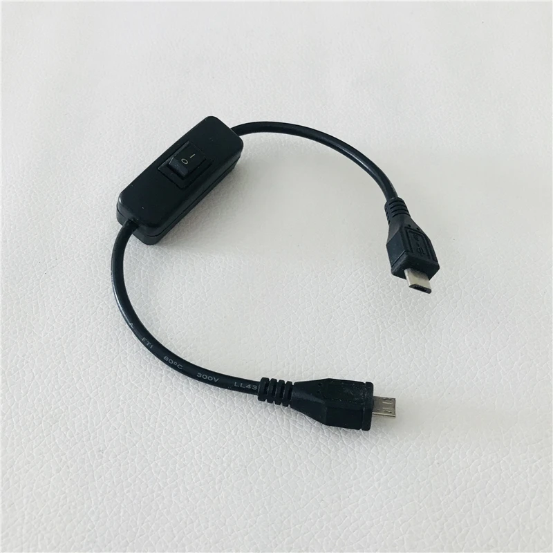 Мини USB 5Pin Штекерный кабель для зарядки питания с выключателем мобильного