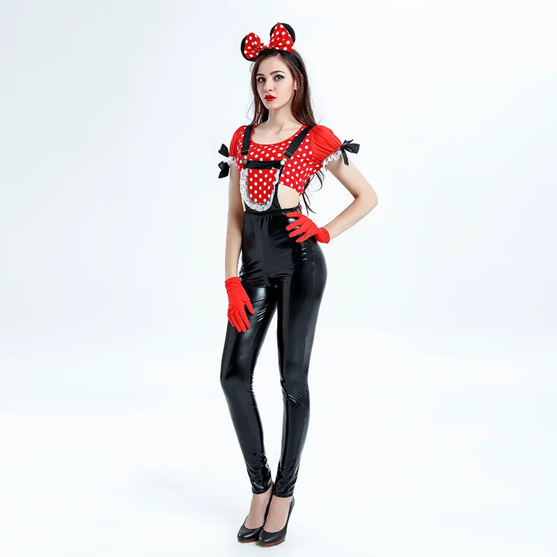Женский костюм Miss Mouse для косплея мини мышь женский ночной клуб взрослых костюмы