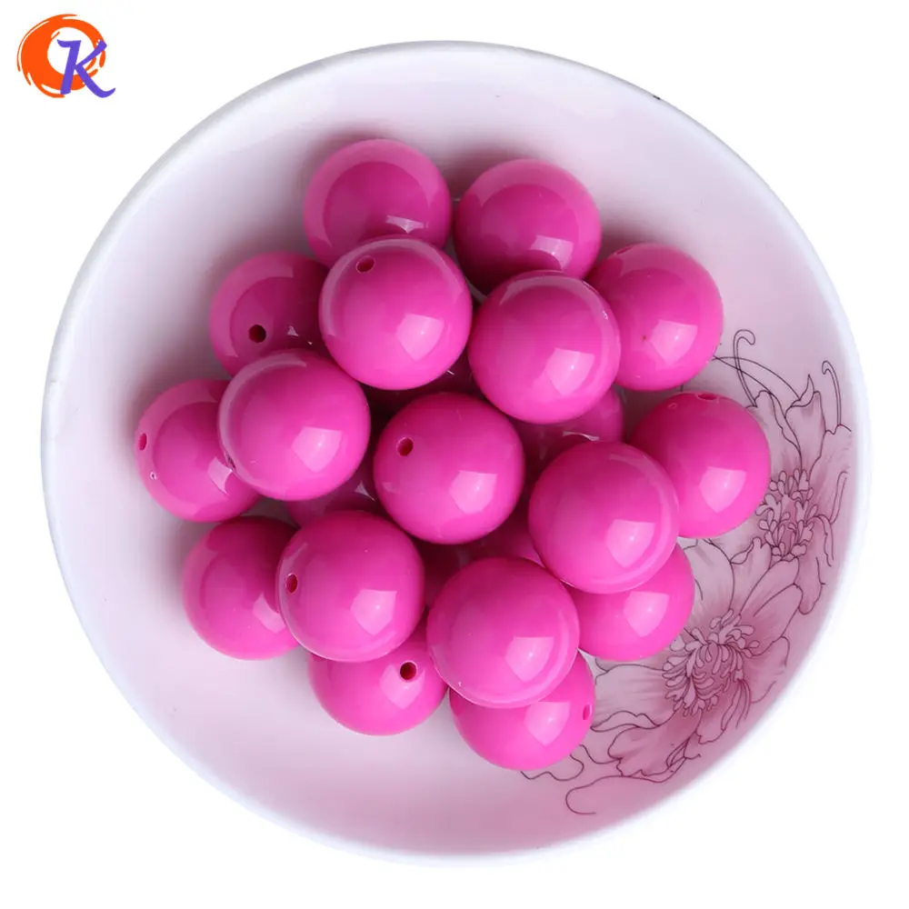 S31 Hot Pink 1 Модные бисерные ювелирные изделия 6-20 мм 100 шт./лот бусины из жевательной резинки Твердые бусины на выбор цветные массивные акриловые бусины для ожерелья ручной работы ювелирные изделия - Цвет: S31 Hot Pink 1