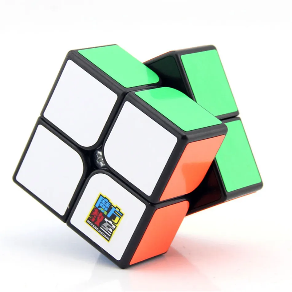 Moyu 2x2 кубик рубика класс MF2C волшебный куб 2 слоя черная наклейка пазл игрушки для