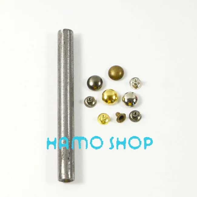 100 шт./лот 8 мм смешанные цвета металлическая круглая заклепка шип кожа DIY мода