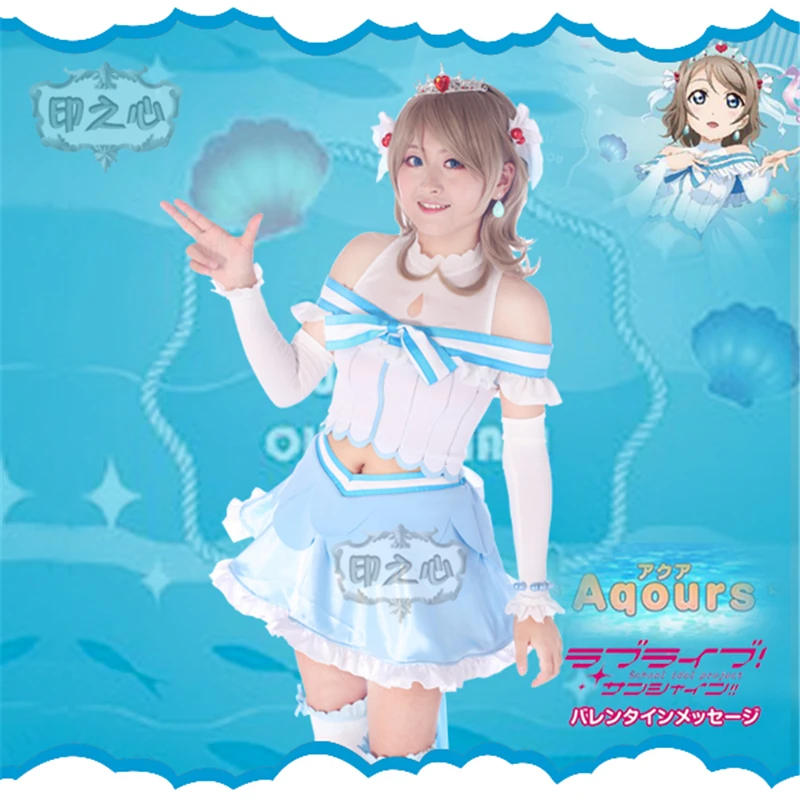 Рождественский косплей Love Live Sunshine Aqours Koibininaritai аквариум костюм для косплея