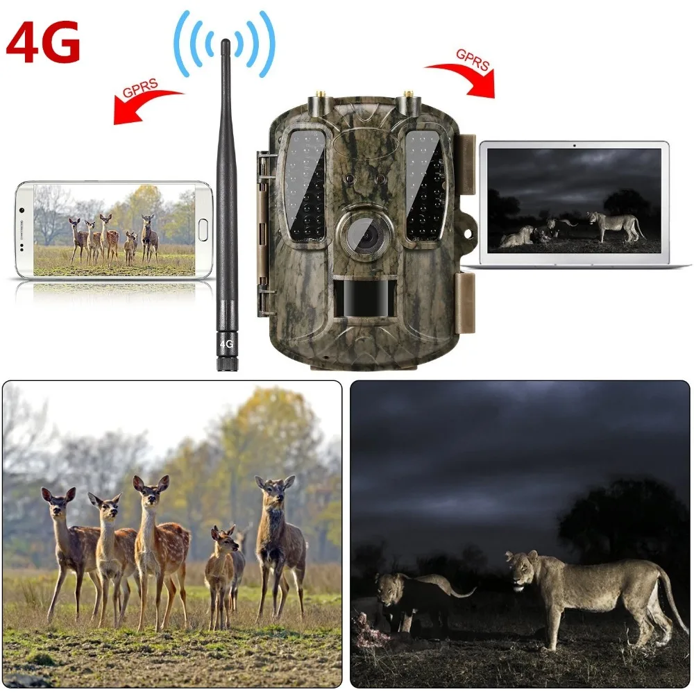 Камера охотничья 4G GPS 1080 нм 12 МП HD P MMS GPRS|Камеры для охоты| |