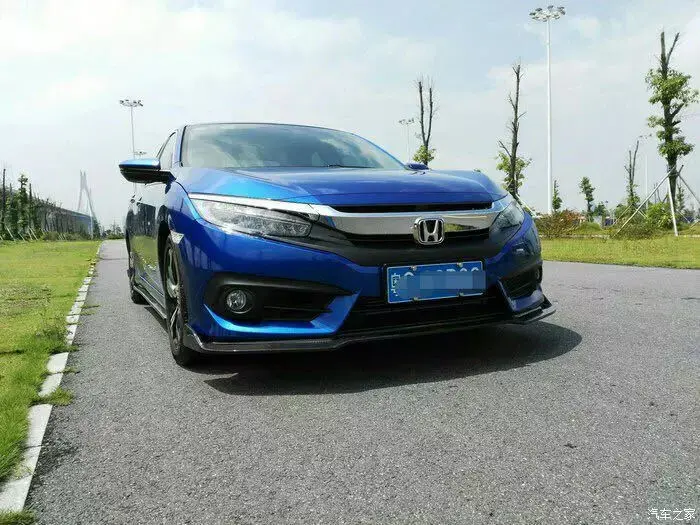 Автомобильные аксессуары для Honda 10-го поколения Civic FC см-Стиль углеродного волокна передний блеск для губ отделка бампера сплиттер Гоночный комплект