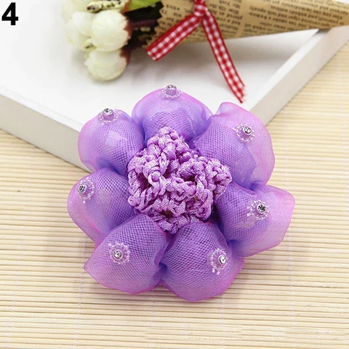 Модная детская сетка для волос с рисунком девочек танцевальными шариками