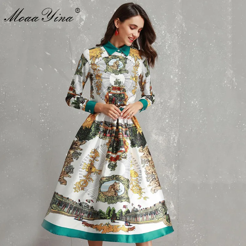 Модный дизайнерский комплект moaayina Весенняя женская винтажная Элегантная блузка