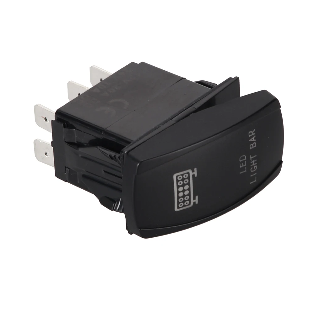 CARCHET 5PIN DC12V 20A/DC24V 10A переключатель кулисный с белым светодиодным индикатором