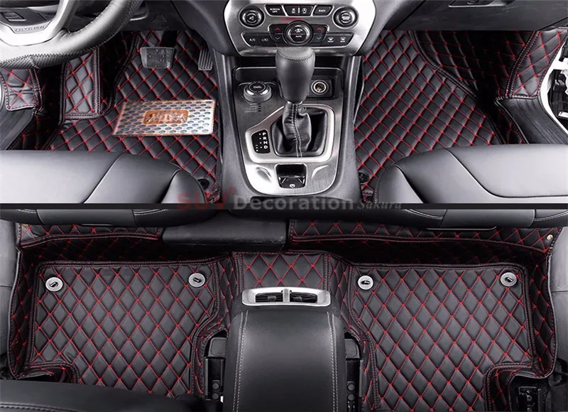 Для Jeep Grand Cherokee 2011 2012 2013 аксессуары интерьера кожа ковры покрытие автомобиля ноги коврик