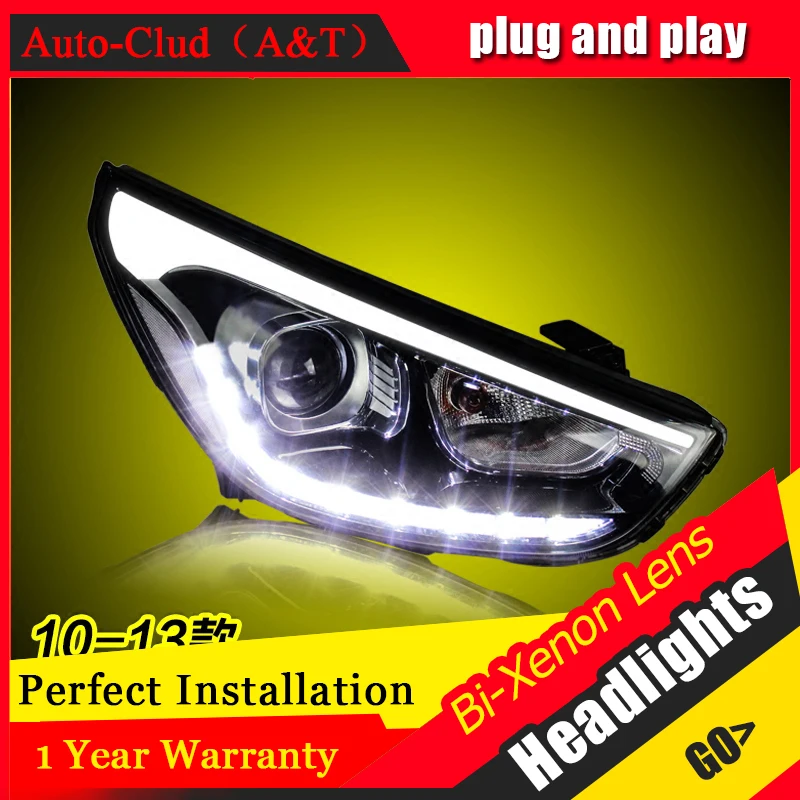 Автомобильный Стайлинг для Hyundai IX35 фар в сборе 2010-2013 bi xenon объектив h7 с hid kit 2 шт |
