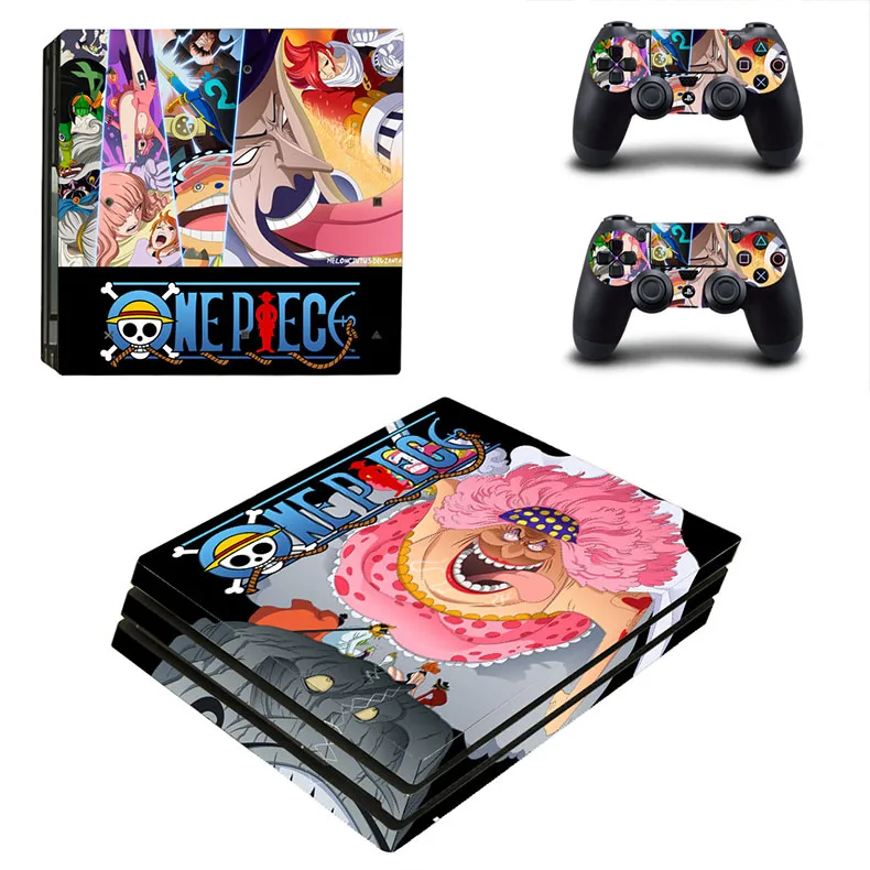 Аниме PS4 Pro стикер кожи s Play станция 4 Pro one piece Наклейка для sony Playstation 4 Pro консоль и два контроллера - Цвет: YSP4P-2587