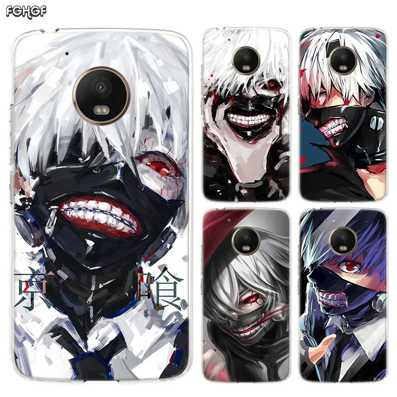 Силиконовый чехол-накладка с корпусом корпуса японского Аниме Tokyo Ghoul для Motorola MOTO