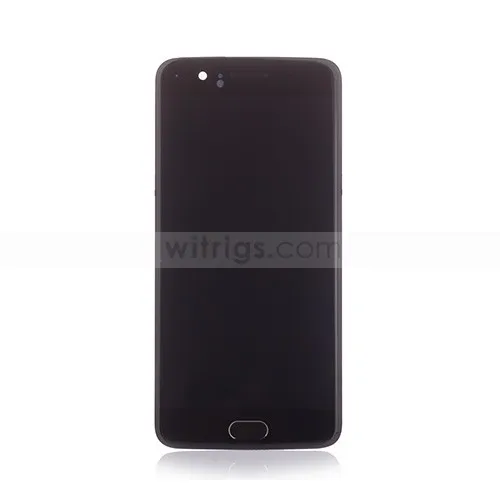 Witrigs для OnePlus 5 ЖК-дисплей кодирующий преобразователь сенсорного экрана в сборе Замена с рамкой сканер отпечатков пальцев
