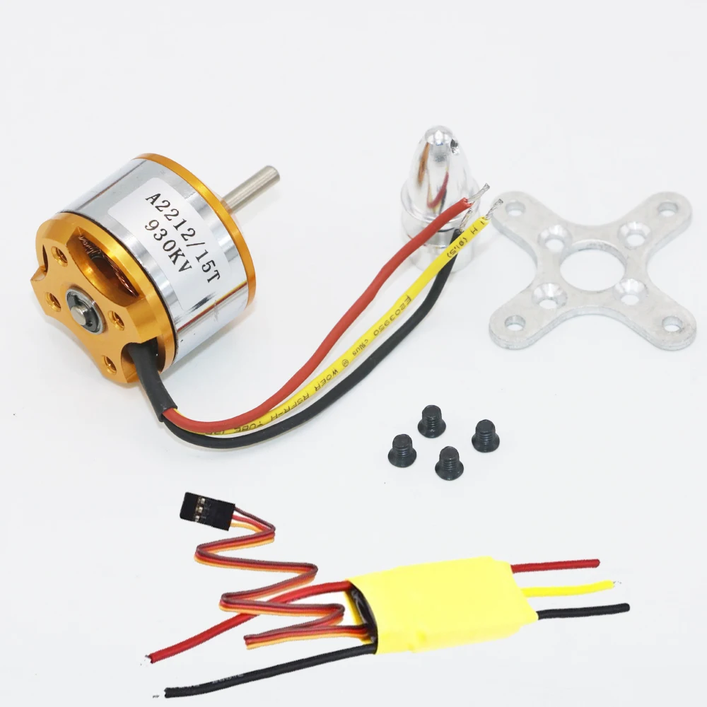 XXD A2212 KV930/KV1000/KV1400/KV2200/KV2700 бесщеточный мотор Outrunner + 30A ESC для радиоуправляемого