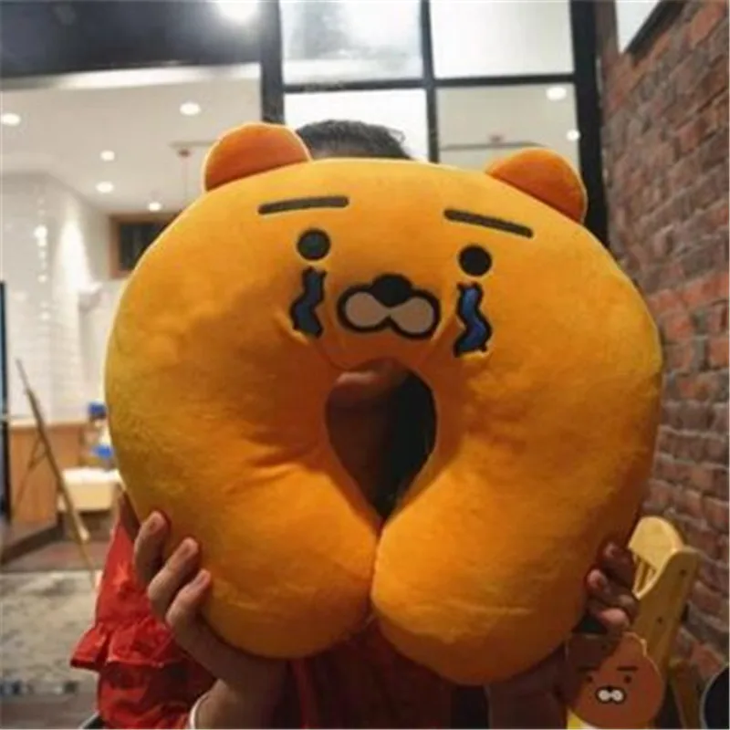 

1Pcs Popular in Korea Cute Cartoon Lion Cartoon U-shape Neck pillow Protection cervical pillow Travel Office Nap pillow Gift