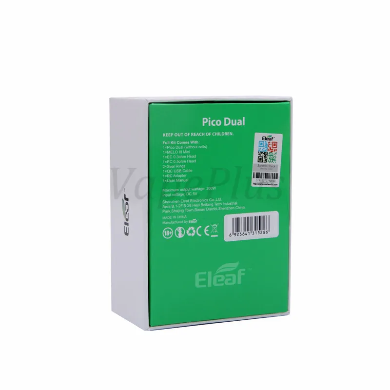Eleaf istick Pico двойной комплект 2 мл MELO III мини-танк распылителя и 200 Вт VW/TC Пико Box MOD vs