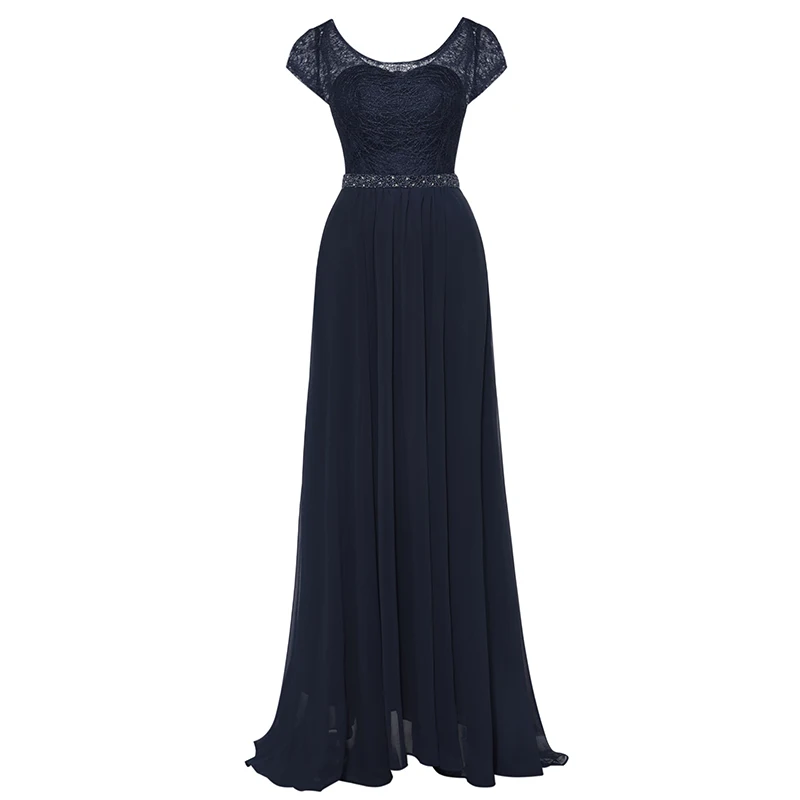 dark navy Tanpell Длинные вечерние платья бордового цвета с глубоким вырезом, расшитое бисером, с рукавами-крылышками, ТРАПЕЦИЕВИДНОЕ платье длиной до пола, дешевые женские вечерние платья для выпускного вечера - Цвет: dark navy