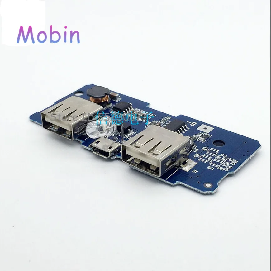 10 шт./лот USB 3 7 в до 5 В 2 а Мобильный Внешний аккумулятор DIY 18650 литиевая батарея