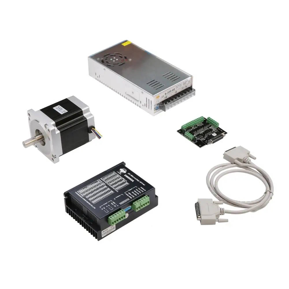 ЕС Бесплатная доставка шаговый двигатель 1 Ось Nema34 34HS9840 1090oz.in 7.0N.m 4A драйвер DM860A
