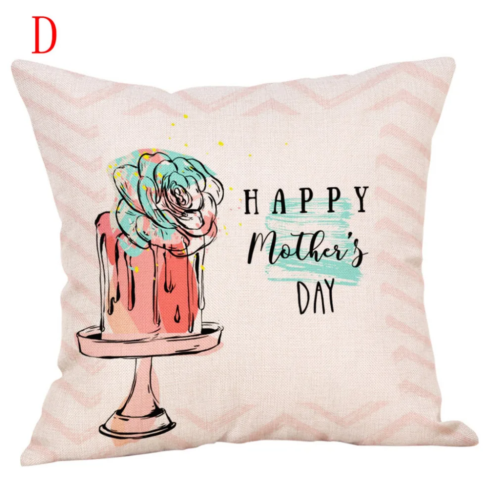 Ouneed New fashion Mother's Day Printing Cotton Linen Pillow Case Cushion Cover Sofa Home Decor | Дом и сад