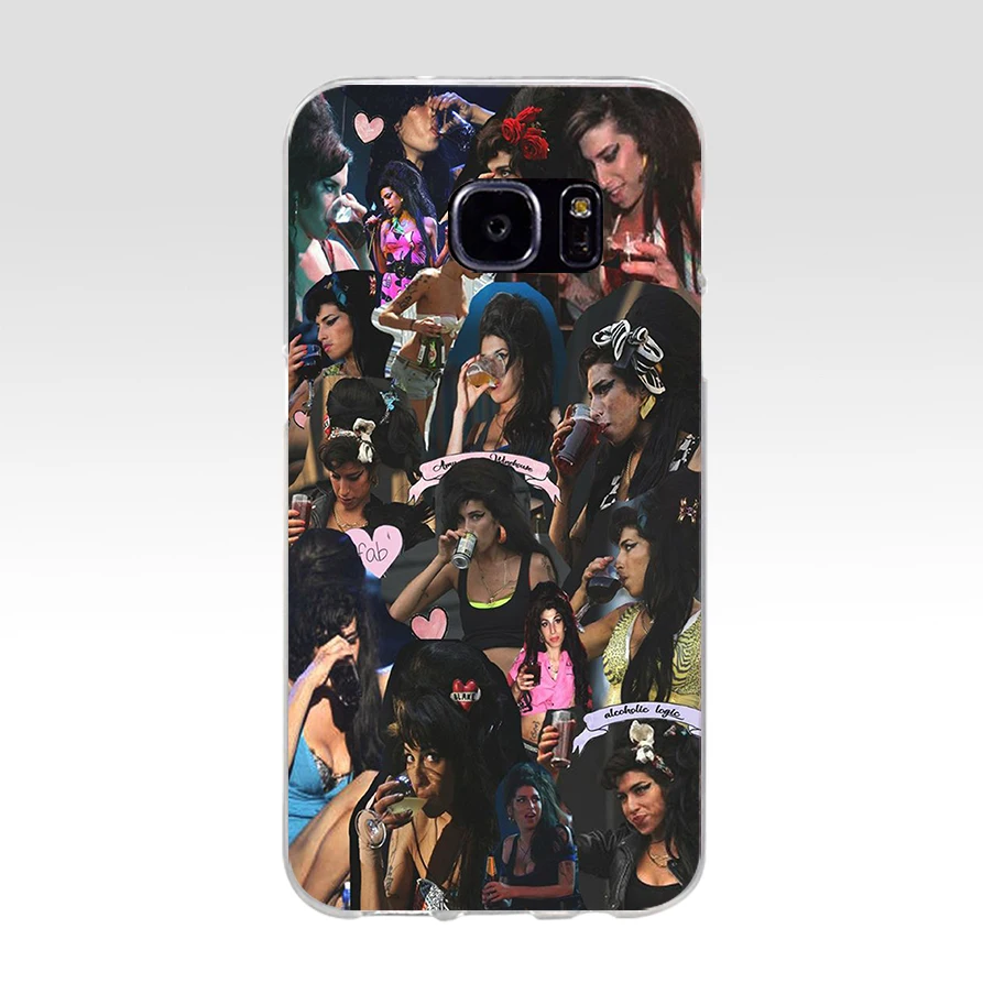 219AQ amy winehouse 2 Мягкий ТПУ силиконовый чехол для samsung Galaxy s6 s7 edge s8 s9 plus чехол|Бамперы| |